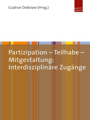 cover image of Partizipation – Teilhabe – Mitgestaltung
